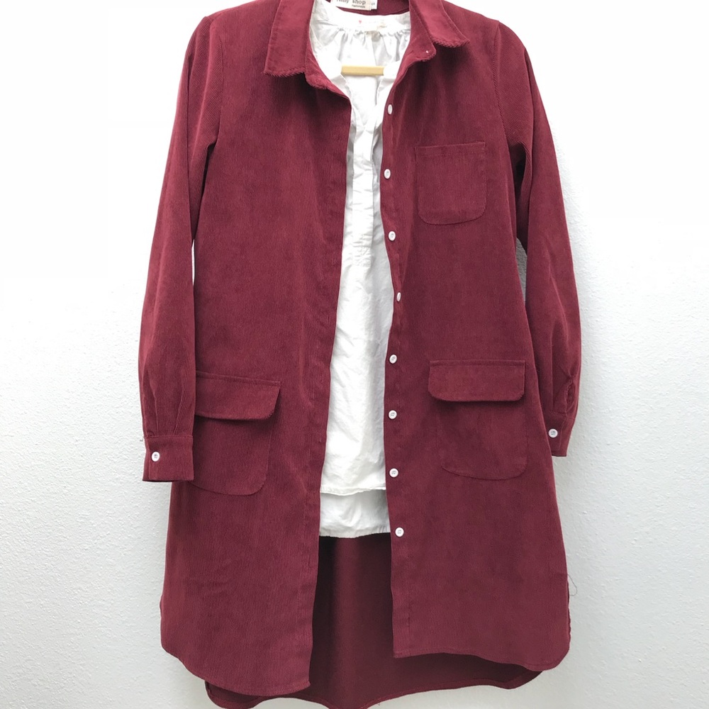 Long button down shirt